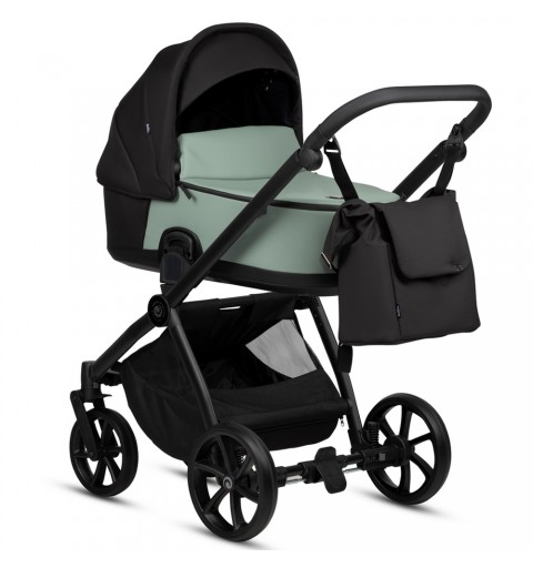 Tutis Mio3+ Essential - wózek wielofunkcyjny, zestaw 2w1 z opcją 3w1 i 4w1 | Leather Sage 039